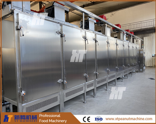 Un buen precio. Iso industrial del horno de asar del maní de las nueces SUS304 de la máquina del asador de las nueces eléctricas del gas en línea