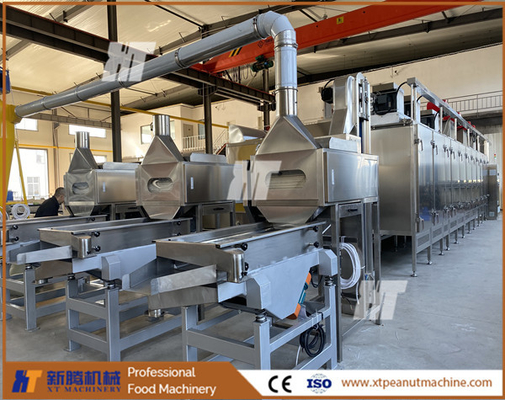 Un buen precio. Máquina peladora de cacahuetes tostados de separación a la mitad 800 kg/h máquina de eliminación de cacahuetes en línea