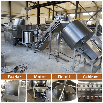 Un buen precio. Freidora de maní SUS304 Freidora automática por lotes De Oiling Machine en línea