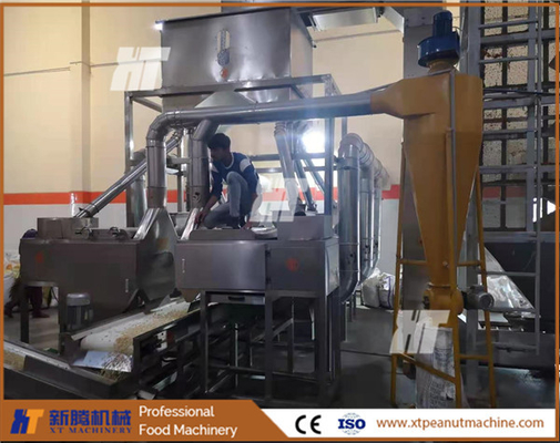 Un buen precio. Línea de producción de la máquina blanqueadora de cacahuetes SUS304 Máquina peladora de cacahuetes en línea