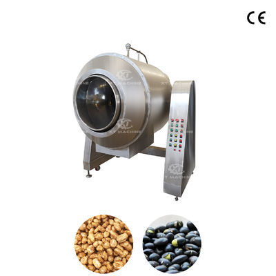 Un buen precio. Máquina para freír cacahuetes con calentamiento a gas con capacidad de 80 kg/lote, máquina tostadora de tambor para semillas para procesamiento de semillas en línea