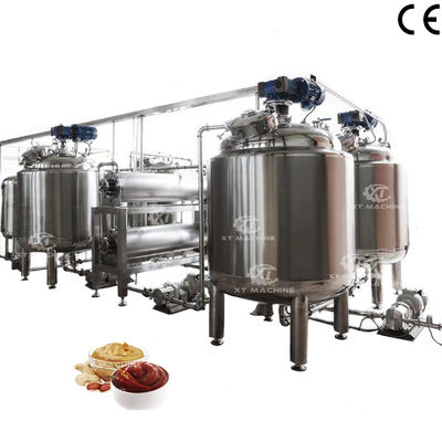 Un buen precio. Tanque de mezcla con calefacción y aislamiento de capacidad de procesamiento personalizada de volumen de 400L para mantequilla de almendras y mantequilla de maní en línea