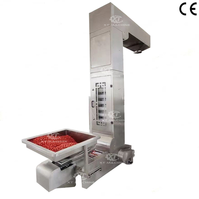 Un buen precio. Acero inoxidable de grado alimentario 304 1000 kg/h Tipo Z transportador de ascensor Línea de embalaje de transferencia vertical para frutas/verdes/granos/nuces en línea
