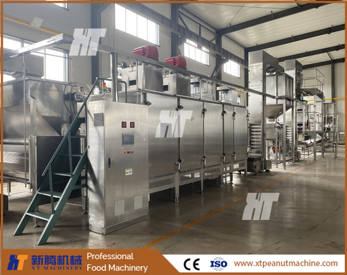 Máquina tostadora de nueces automática ISO, tostadora continua de maní 300kg/H