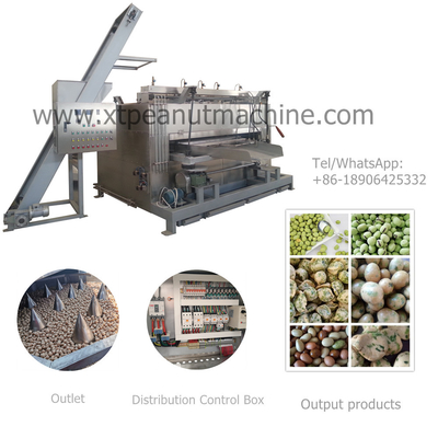 Un buen precio. 304 Stainless Steel Nuts Roaster Machine with 50kg/h Capacity and 220V/380V Voltage for Even Heating en línea