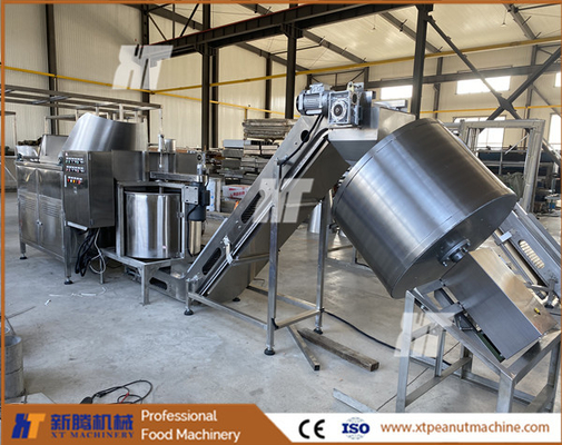 Un buen precio. Máquina freidora automática industrial ISO Hazelnut De Oiling Machine Seasoning Machine en línea