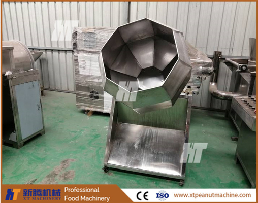 Un buen precio. Máquina de maní recubierta de almendras 400 kg / H Mezclador de condimentos de cacahuete Máquina aromatizante en línea