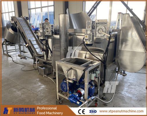 Un buen precio. Máquina estable de freidora de cacahuete para freír la máquina aromatizante de cacahuete 350kg/H en línea