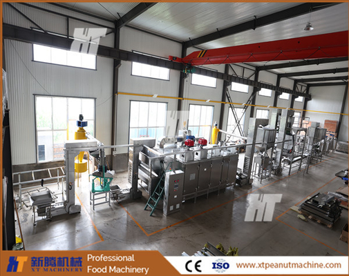 Máquina automática completa para asar nueces, equipo continuo para asar cacahuetes 300 kg/H