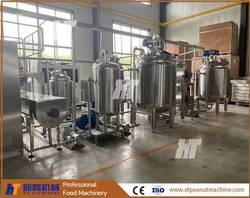 Un buen precio. Línea de producción automática de mantequilla de maní Máquina trituradora de maní 2000 kg / H en línea