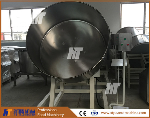 Un buen precio. Pequeña máquina de recubrimiento de cacahuetes ISO 200 kg / H Recubrimiento de nueces de máquina de cacahuetes revestidos en línea
