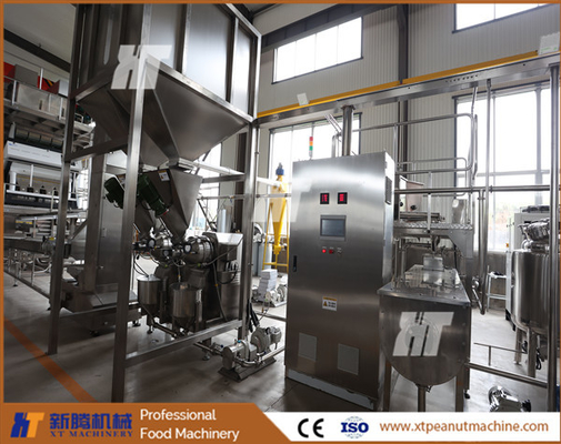 Un buen precio. Línea de producción de mantequilla de maní de 200 kg/h, máquina de molino coloidal de mantequilla de maní amoladora en línea