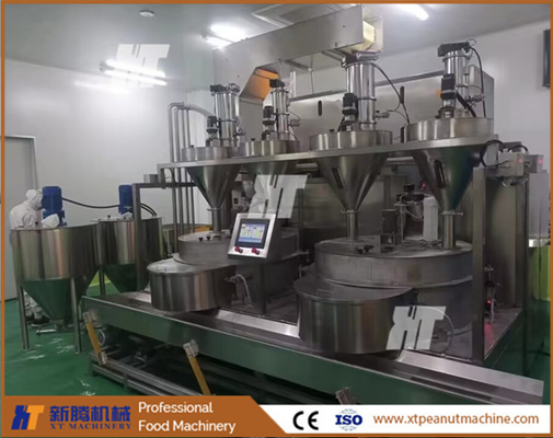 Un buen precio. Máquina de recubrimiento de sabor para nueces y frijoles con calefacción por gas de 300 kg en línea