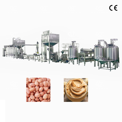 Un buen precio. Máquina de fabricación de mantequilla de maní con línea de procesamiento de mantequilla de maní PLC 1000kg/h-5000kg/h en línea