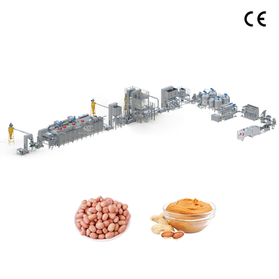 Planta de procesamiento de mantequilla de maní de alta capacidad Línea de producción de mantequilla de maní Equipo de procesamiento de pasta de maní