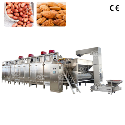 Diseño de bucle completamente cerrado Contínuo Nuts Roaster Control inteligente PLC