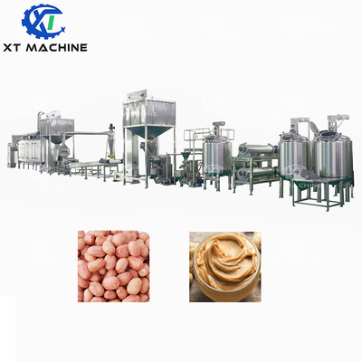 Venta directa de fábrica, línea de producción de mantequilla de maní crujiente de alta calidad, tanque de mezcla de mantequilla de maní, máquina para hacer mantequilla de maní