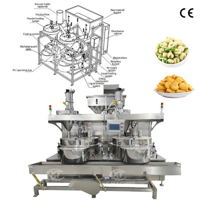 Un buen precio. Máquina de recubrimiento automática rentable controlada por PLC para maní/semillas/habas/anacardos/almendras en línea