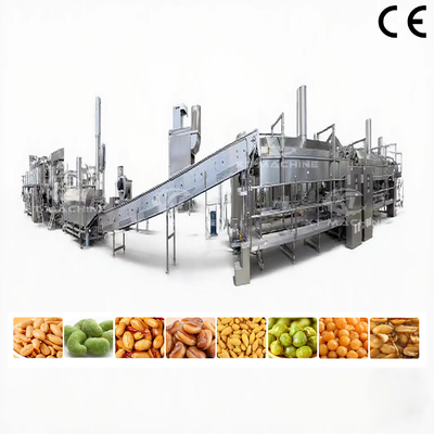Un buen precio. Máquina de freír continua totalmente automática para la línea de producción de freír de cacahuetes / cacheo / frijoles en línea