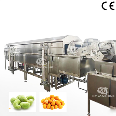 Un buen precio. Máquina freidora automática industrial profesional de nueces para el procesamiento de hojuelas de yuca y maíz en línea