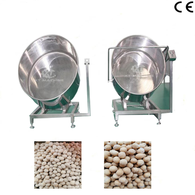 Un buen precio. Máquina automática de recubrimiento de monómeros para caramelos de maní de 100 kg/h, equipo de recubrimiento rotativo en línea