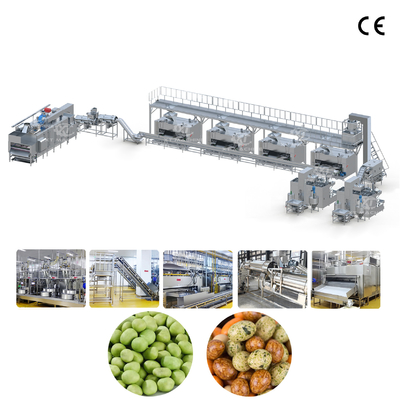 Un buen precio. Línea de producción de recubrimiento y horneado de maní con sésamo de 1000 kg/h para maní tostado recubierto en acero inoxidable 304 de grado alimenticio en línea