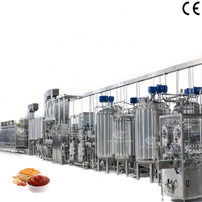 Un buen precio. Maquinaria eléctrica para moler mantequilla de maní Equipo de procesamiento de mantequilla de maní equipado con sistema de refrigeración en línea