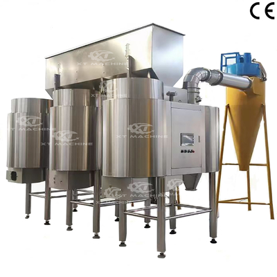 Un buen precio. Máquina de blanqueo de cacahuetes de aire totalmente automática con alta velocidad de blanqueo sin polvo y superficie lisa en línea