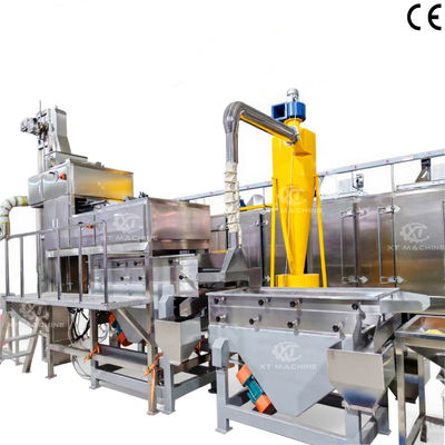 Máquina peladora de maní dividida totalmente automática de 600-800 kg/h, blanqueadora de maní por aire para la industria alimentaria
