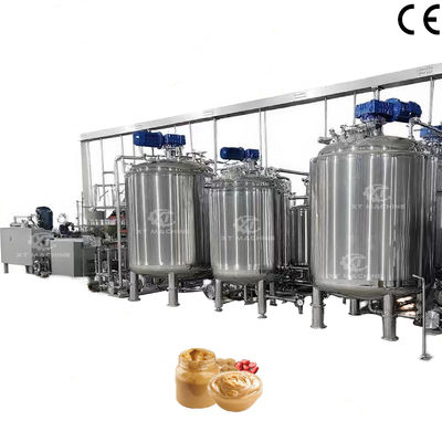 Un buen precio. Tanque mezclador de mantequilla de maní totalmente automático de grado alimenticio, máquina mezcladora de nueces en línea