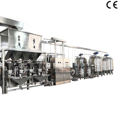 Un buen precio. Máquina para hacer mantequilla de maní totalmente automática de acero inoxidable 304, línea de producción de mantequilla de maní, máquina para moler mantequilla de maní en línea