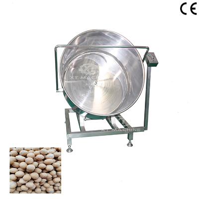 Un buen precio. Máquina de recubrimiento de polvo de almendras SUS304 Máquina automática de recubrimiento de polvo 0.55kw Con método de calentamiento eléctrico en línea