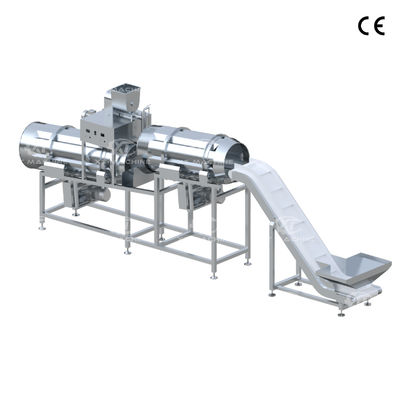 Un buen precio. Máquina de aromatización de doble rodillo SS304 totalmente automática con capacidad de 500-1000 kg/h para frutos secos, bocadillos y condimentos para carne en línea