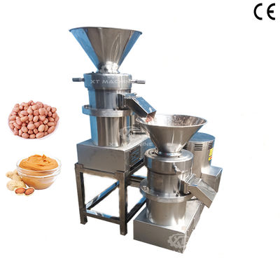Un buen precio. Grado alimenticio SS304 200 kg/h mantequilla de maní Colloide Molino Maquina de moler mantequilla de maní para plantas de procesamiento de nueces en línea