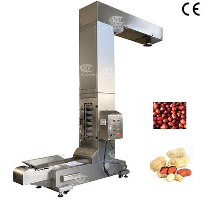 Transportador de elevadores de acero inoxidable de tipo SS304 Z para el transporte vertical de frutas, verduras, granos y frutos secos