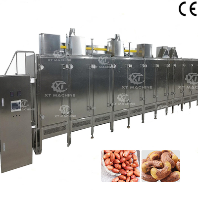 Un buen precio. Tostador de frutos secos de cinta continua de acero inoxidable 304 de grado alimenticio 2000 kg/h en línea