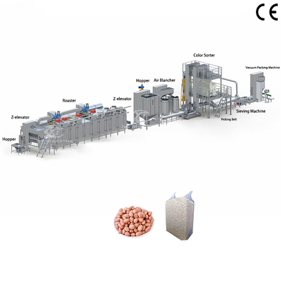Un buen precio. Máquina de blanqueo de maní de acero inoxidable 500-1000kg/h 220V/380V en línea