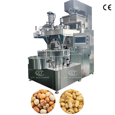 Máquina de recubrimiento de cacahuetes PLC 300-400 kg/h Máquina para hacer snacks de frutos secos recubiertos de masa para fábrica de alimentos de aperitivos