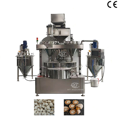 Máquina de recubrimiento de cacahuetes PLC 200-800 kg/h para procesamiento de frutos secos
