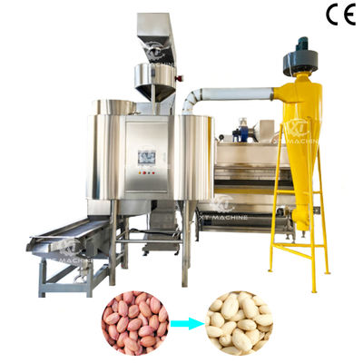Máquina de blanqueo de cacahuetes 500kg/h-2000kg/h Máquina procesadora de nueces de acero inoxidable