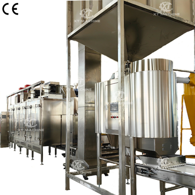 Un buen precio. Línea de producción de cacahuetes blanqueados 1000 kg/h-2000 kg/h tasa de rotura del 98% en línea