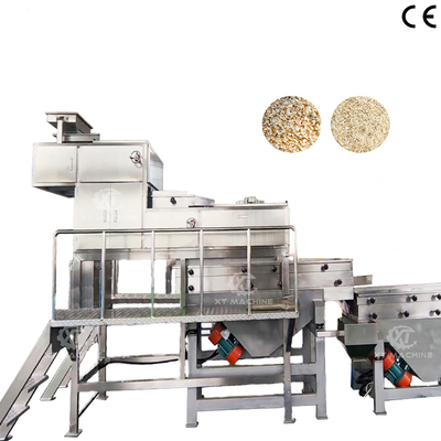 Un buen precio. 500 kg/h-1000 kg/h Máquina de cortar cacahuetes en cuatro etapas para plantas de procesamiento de nueces en línea