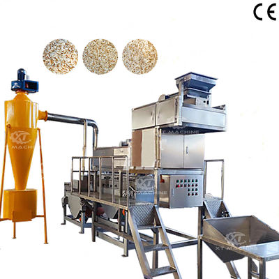 Un buen precio. Máquina de trituración de nueces de cuatro etapas con calefacción de gas de GNL / GLP Máquina de trituración de almendras para cacahuetes Almendras Caju en línea