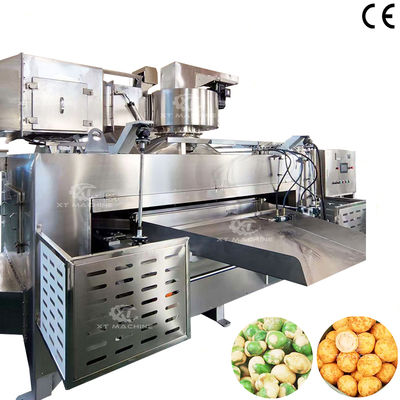 Máquina para cocinar cacahuetes con revestimiento de vasabi, de coles de mar, barbacoa con una productividad de 100 kg/h, máquina para cocinar cacahuetes y anacardos