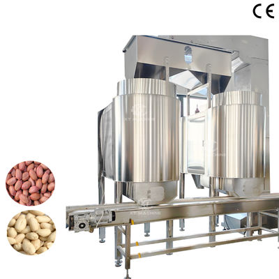 Un buen precio. Máquina de extracción automática de piel roja de cacahuete Máquina de pelar cacahuete con sistema de control PLC en línea