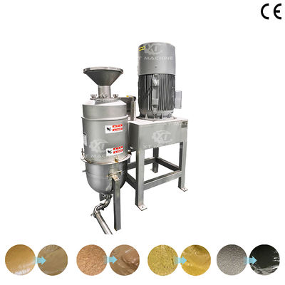 Un buen precio. Máquina de corte y fresado de alta velocidad totalmente automática 1000-1500 kg/h Maquina de moler mantequilla de maní con 200-300 mallas en línea