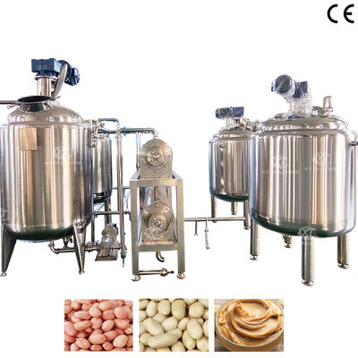 Un buen precio. SS304 Tanque de mezcla de mantequilla de maní de calidad alimentaria 200L-1000L Tanque de enfriamiento/desgasificación para uso industrial alimentario en línea