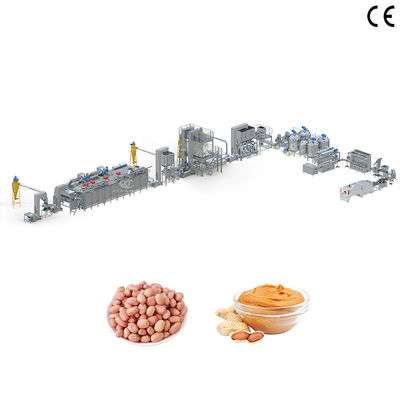 Un buen precio. Máquina de fabricación de mermelada de maní de alta capacidad Línea de producción de mantequilla de almendras con planta de procesamiento de mantequilla de nuez de 1000 kg/h a 2000 kg/h en línea