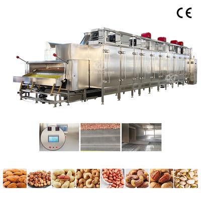 Un buen precio. Máquina tostadora automática de avena y cacahuete comercial con enfriamiento por aire y temperatura ajustable en línea