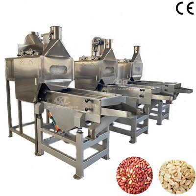 Máquina de blanqueo de cacahuetes dividida controlada por PLC con capacidad de 800-1000 kg/h